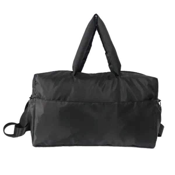 sac de week-end simple en tissu polyester recyclé pour femmes et hommes